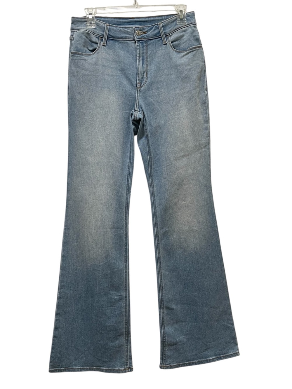 Old Navy Flare Jeans HIgh Waist Light Wash Blue Denim Stretch 29x31.5 Size 4